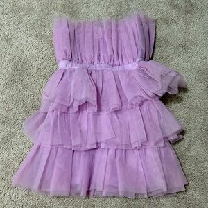 Purple tulle dress size medium.
